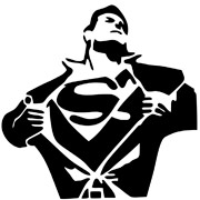 Трафареты Супермена