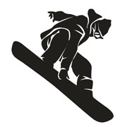 Szablony Snowboardzista